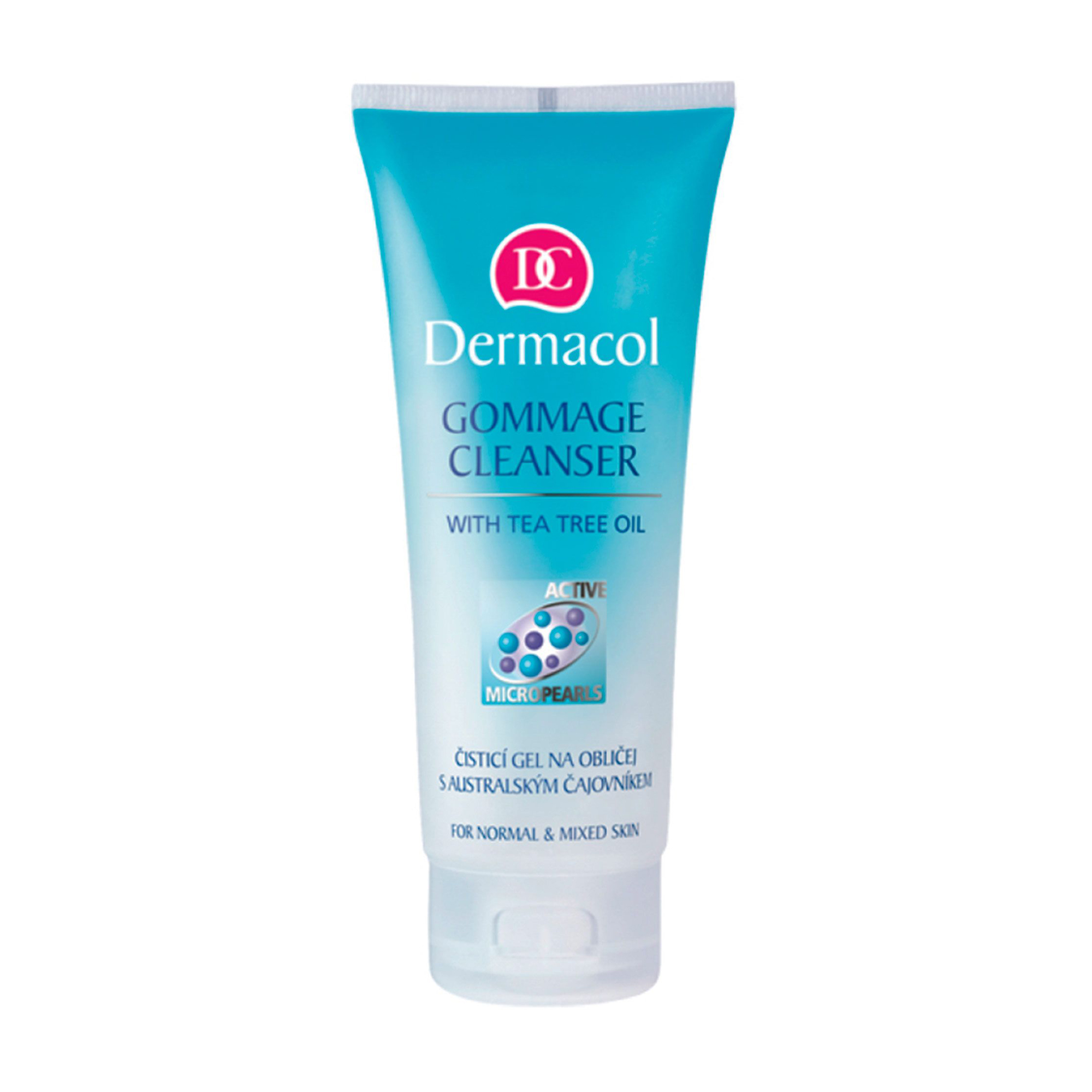 Гель-скраб для обличчя Dermacol Face Care Gommage Cleanser для всіх типів шкіри з олією чайного дерева, 100 мл